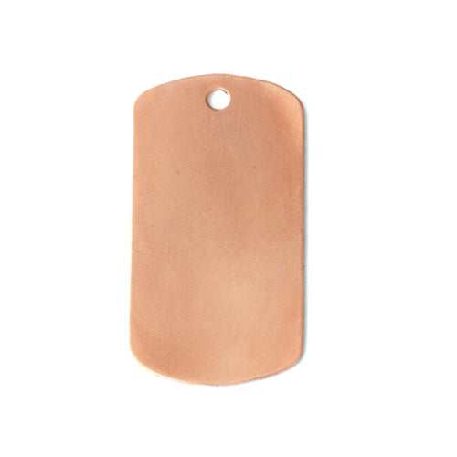 Copper Medium Dog Tag, 29mm (1.14) x 16mm (.63), 24g, Pack of 5 –  Beaducation